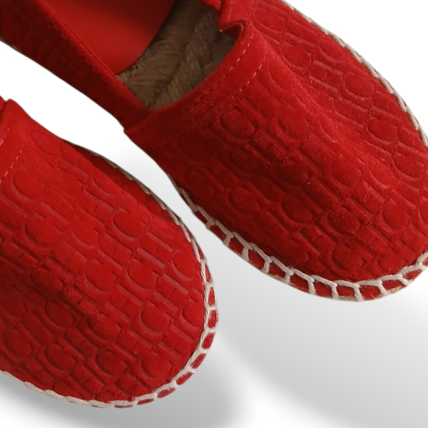 Alpargatas Carolina Herrera Infantil Suede Vermelha - 25
