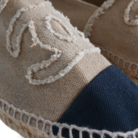 Alpargata Chanel Bege e Marinho - 33