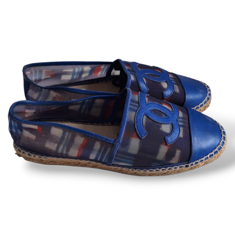 Alpargata Chanel CC Azul-36