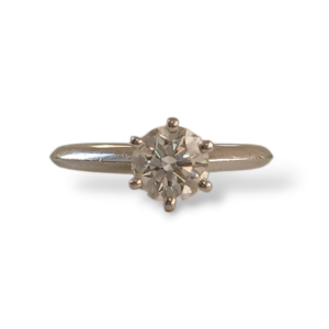 Aliança Tiffany & Co. Brilhante Prata .86CT - 14 