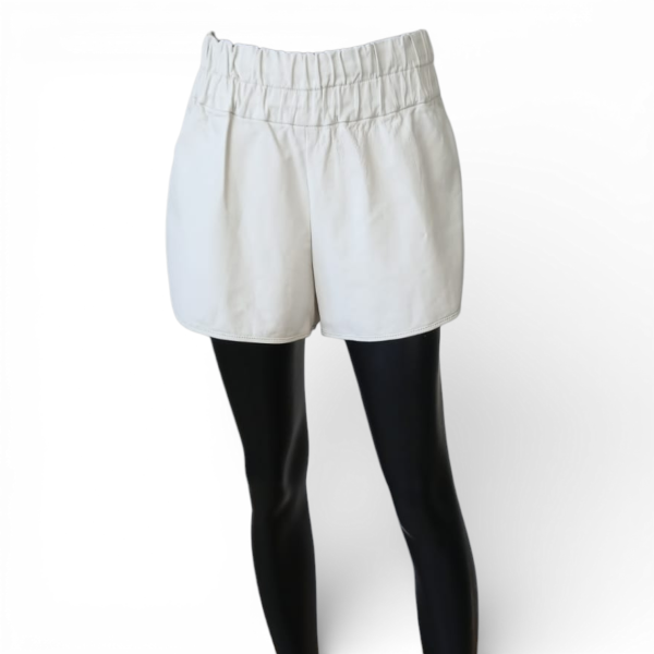 Shorts Talie NK Couro Branco-42