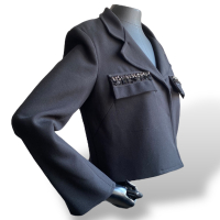 Blazer Animale Preto Alfaiataria - 40