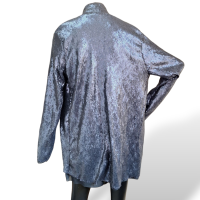 Blazer Mixed de Lantejoulas Mixed Azul Marinho-G