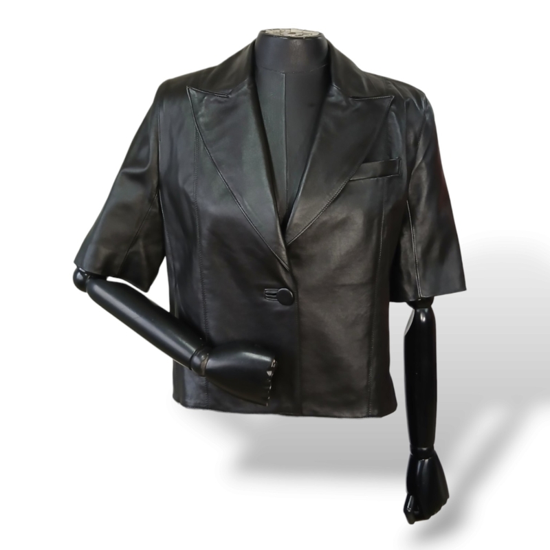 Blazer NK Couro Preto - P 