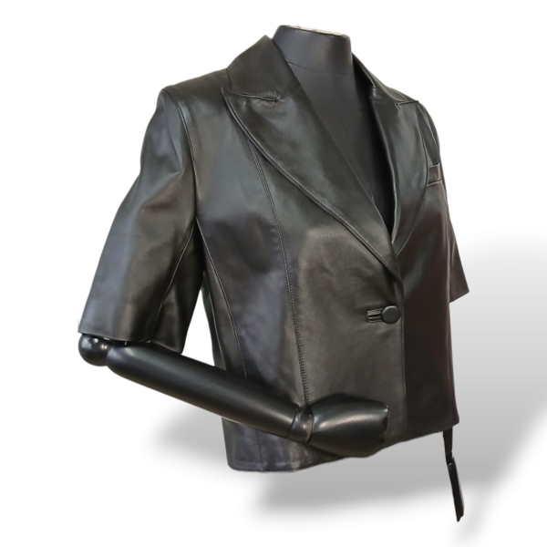 Blazer NK Couro Preto - P 