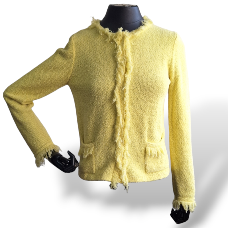 Casaco Prada Chenille Amarelo - 38