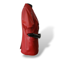 Blazer Veronica Beard Couro Vermelho - 36 Blazer Veronica Beard Couro Vermelho - 36