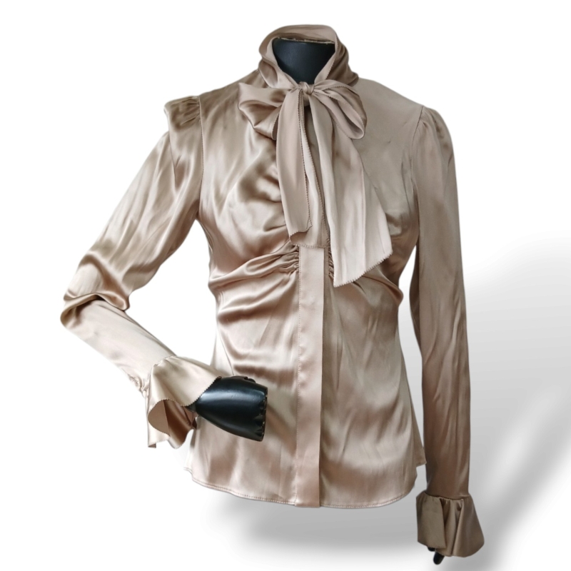 Blusa Blumarine Tecido Bronze - 38 