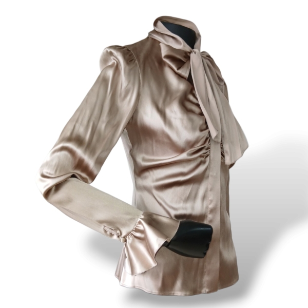 Blusa Blumarine Tecido Bronze - 38 