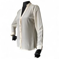 Camisa Bobô em Seda Off White-P