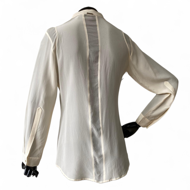 Camisa Bobô em Seda Off White-P