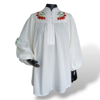 Blusa Betina de Luca + Léo Neves Tecido Off White - P Blusa Betina de Luca + Léo Neves Tecido Off White - P