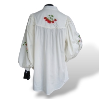 Blusa Betina de Luca + Léo Neves Tecido Off White - P Blusa Betina de Luca + Léo Neves Tecido Off White - P