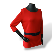 Blusa Carolina Herrera Vermelha e Marinho-P