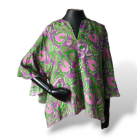 Blusa Carolina Herrera Seda Estampada - P