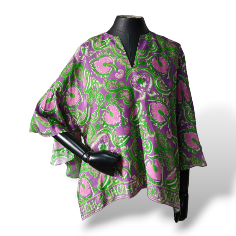 Blusa Carolina Herrera Seda Estampada - P