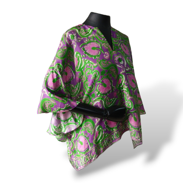 Blusa Carolina Herrera Seda Estampada - P