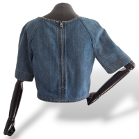 Cropped Chanel Denim Azul-36