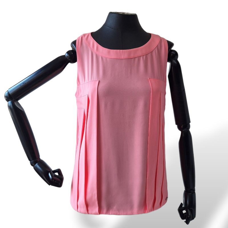Blusa Chanel Rosa Chiclete-40 Blusa Chanel Rosa Chiclete-40