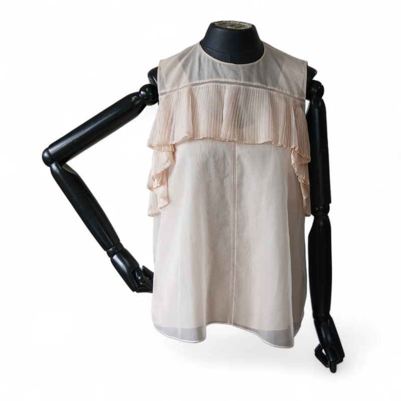 Blusa Chloé Seda Rose-36