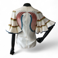 Blusa Chloé Off White Estampada Em Seda-34