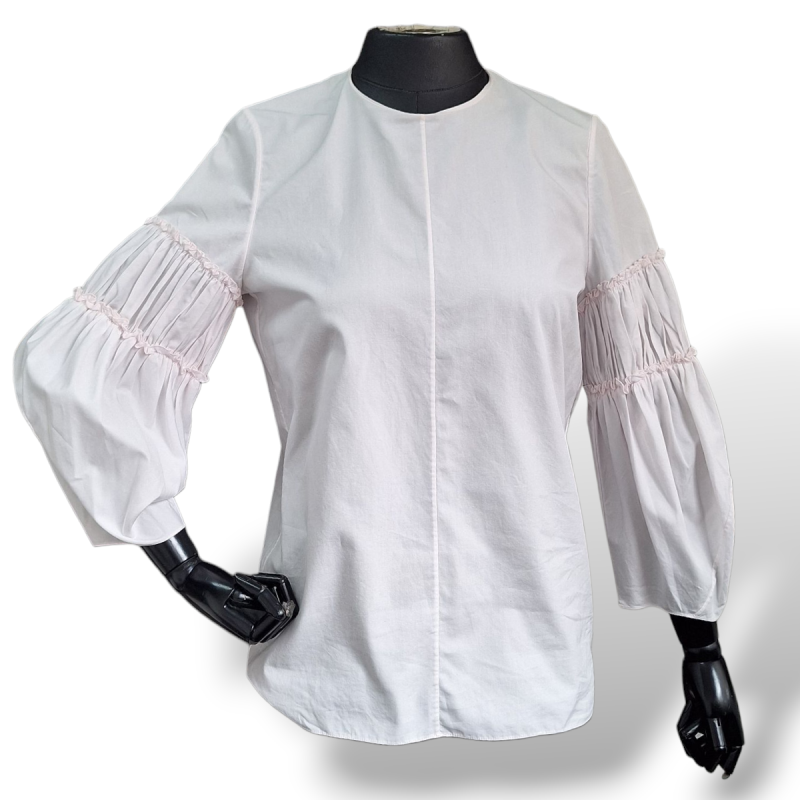 Blusa Chloé Rosinha de Manga-34