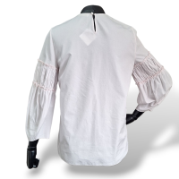 Blusa Chloé Rosinha de Manga-34