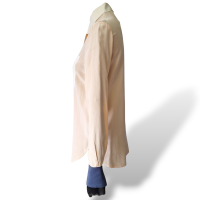 Camisa See by Chloé de Seda Bege com Punho Marinho-38