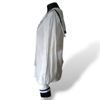Blusa Cris Barros Branca Marinheiro - 38