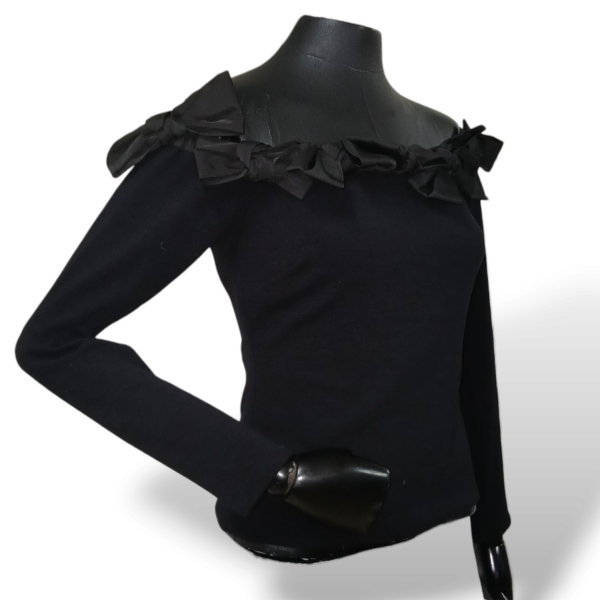Blusa Cris Barros Tecido Preto - M 