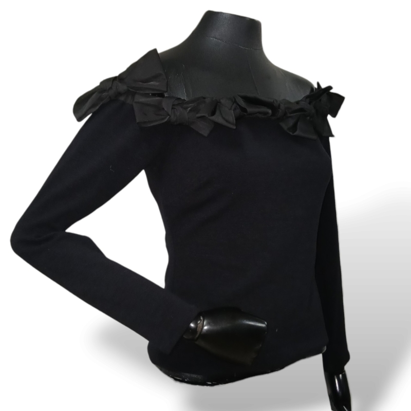 Blusa Cris Barros Tecido Preto - M 