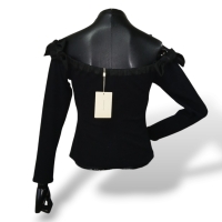 Blusa Cris Barros Tecido Preto - M 