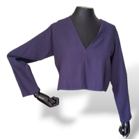 Blusa Cris Barros Croped Marinho-36