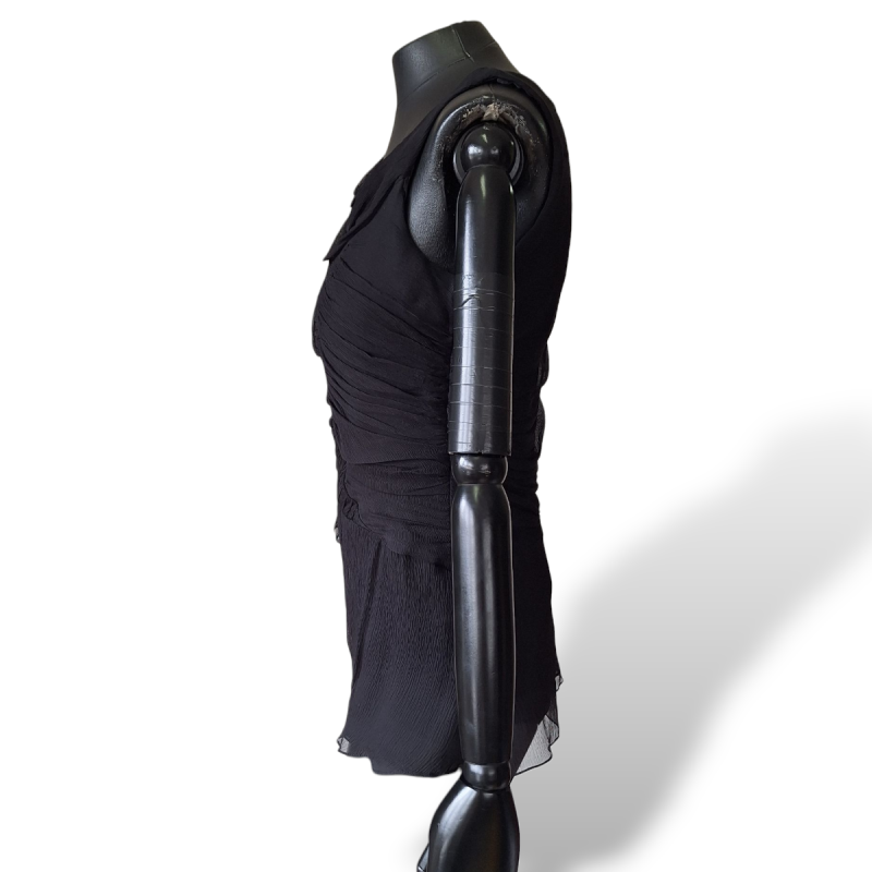 Regata Cris Barros Drapeada Preta-38