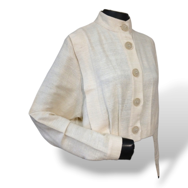 Blusa De Goeye Tecido Off White - 38