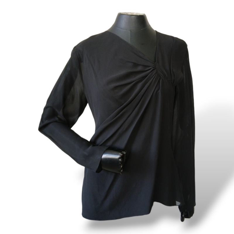 Blusa Christian Dior Transparência Preta - 38