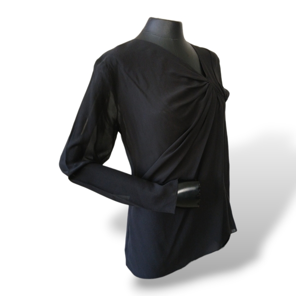Blusa Christian Dior Transparência Preta - 38