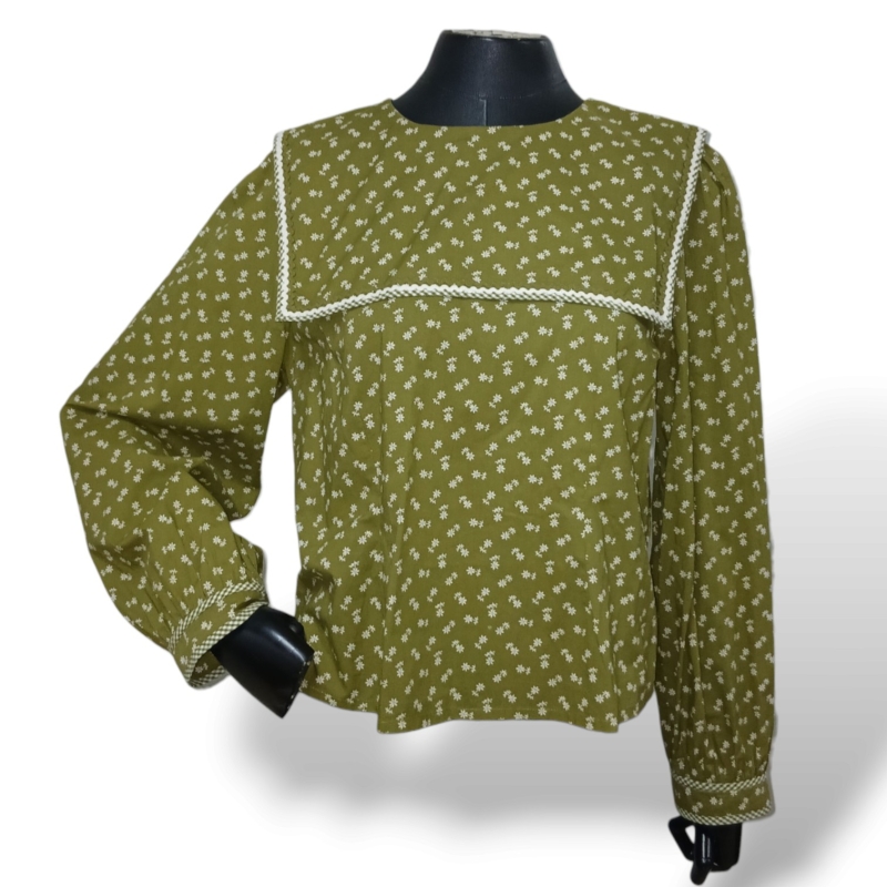 Blusa Dôen Renoir Estampada Verde - M 
