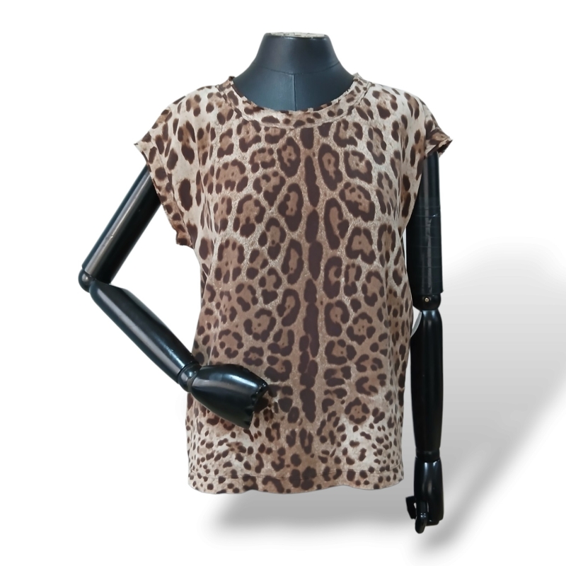 Blusa Dolce &amp; Gabbana Leopard Print - 38 