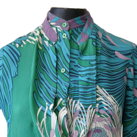 Blusa Gucci em Seda Estampada - 36