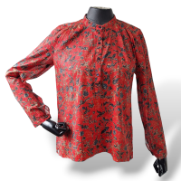 Camisa Isabel Marant Estampada Vermelha-34
