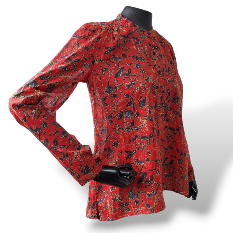 Camisa Isabel Marant Estampada Vermelha-34