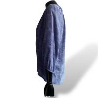 Camisa de Seda Joie Azul e Branca