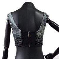 Top Nati Vozza Preta com Strass-G