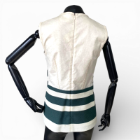 Regata Derek Lam Listras Verde e Off White-38