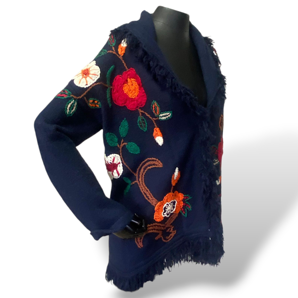 Casaco Pippi Bordado Azul Marinho-P