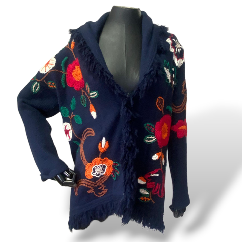 Casaco Pippi Bordado Azul Marinho-P