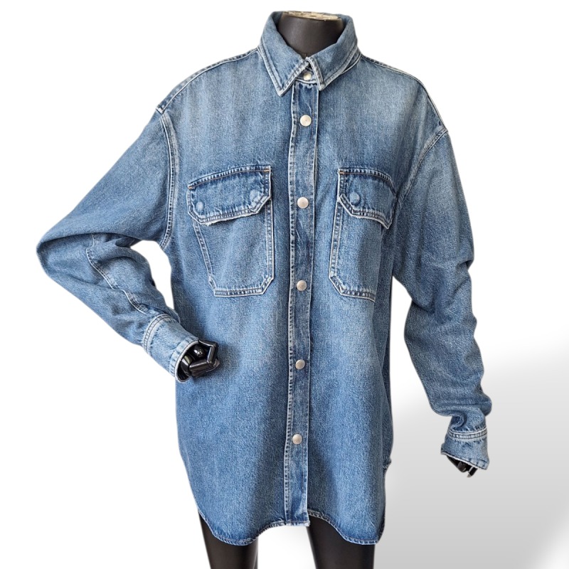 Camisa Agolde Jeans Azul Oversize-P Camisa Agolde Jeans Azul Oversize-P