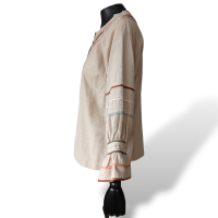 Blusa Framed Bege em Linho-36