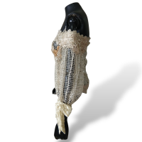 Blusa Martha Medeiros Bege Com Aplicações-38